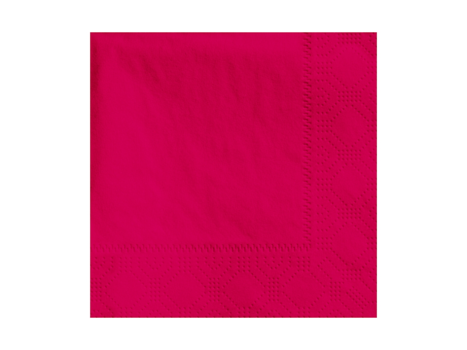 Hoffmaster Red Beverage Napkin, 9.5 x 9.5 inch -- 1000 per case.