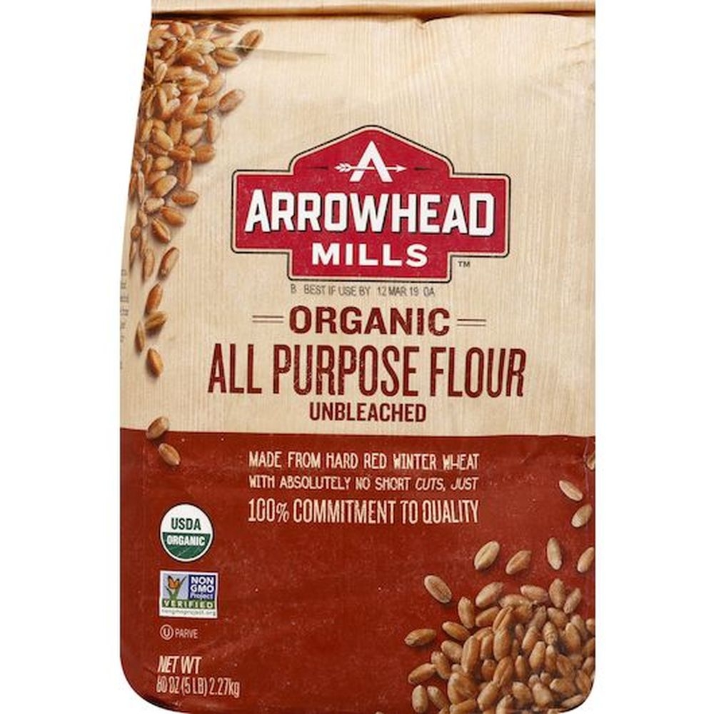 Arrowhead Mills Unbleached All Purpose Flour, 5 Pound -- 8 per case