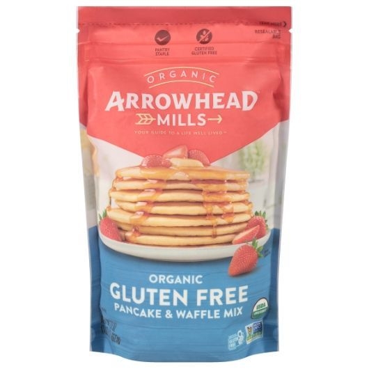Arrowhead Mills Organic Gluten Free Pancake and Waffle Mix, 22 Ounce -- 6 per case