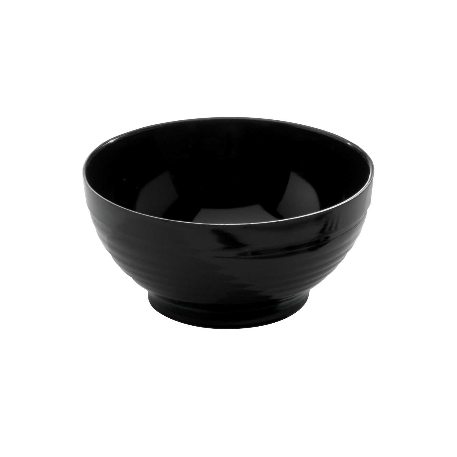 WNA Petites Polystyrene Black Round Bowl, 1.9 Ounce -- 200 per case.