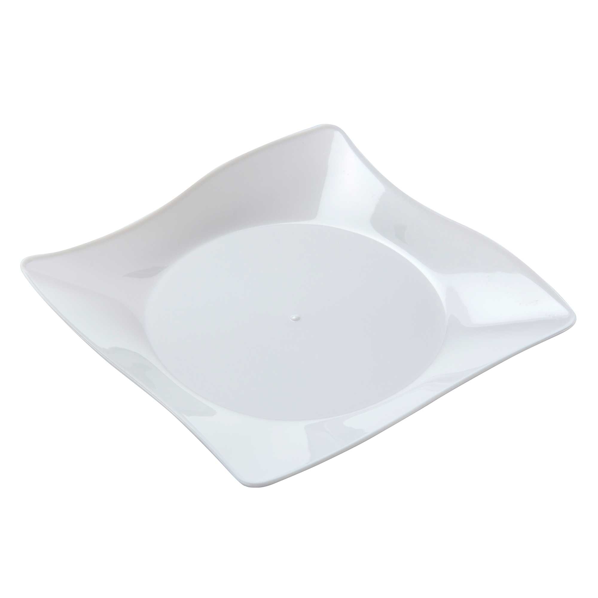 WNA Petites White Square Plate, 4 inch -- 200 per case.
