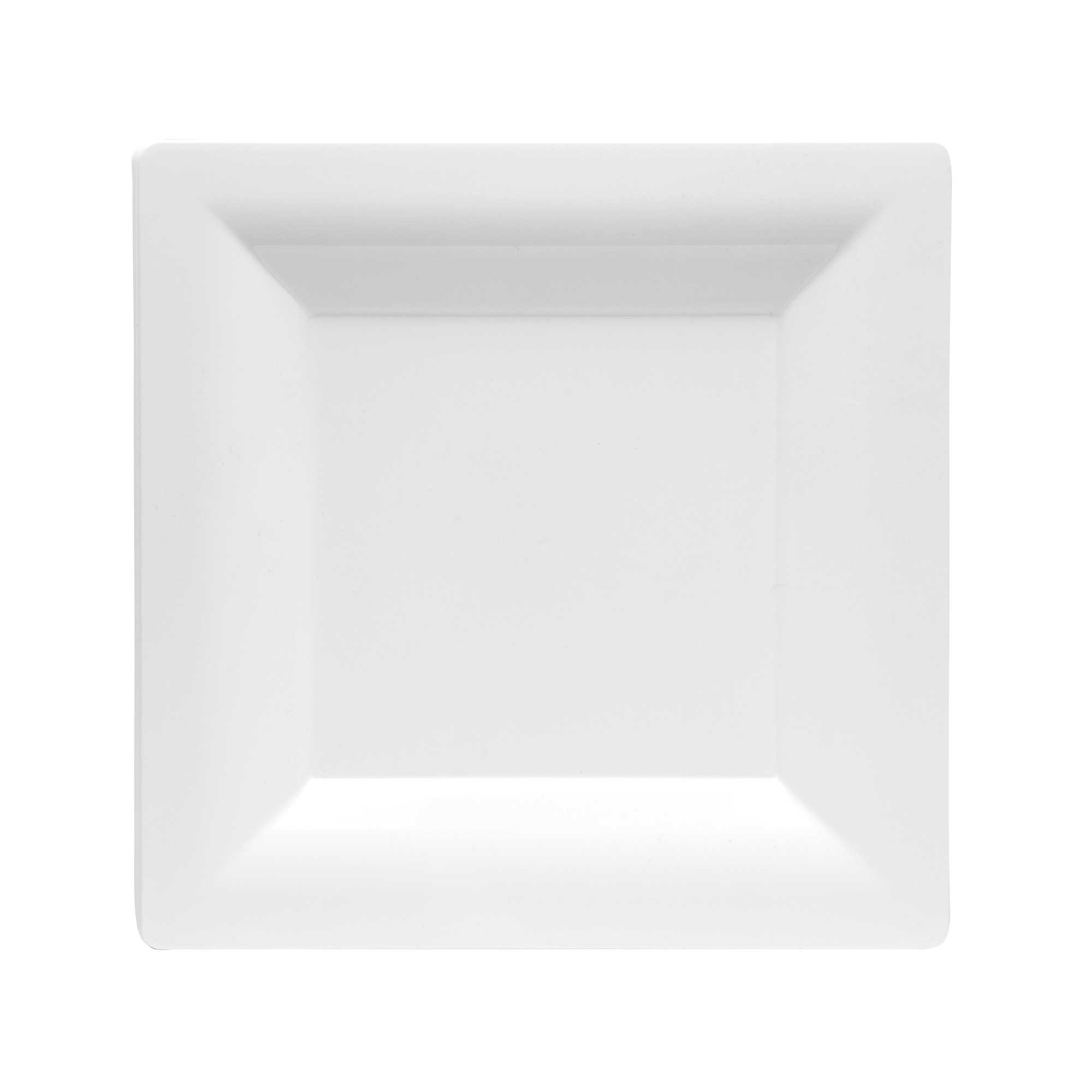 WNA Milan Grand White Bistro Entree Square Plate -- 10 per case.