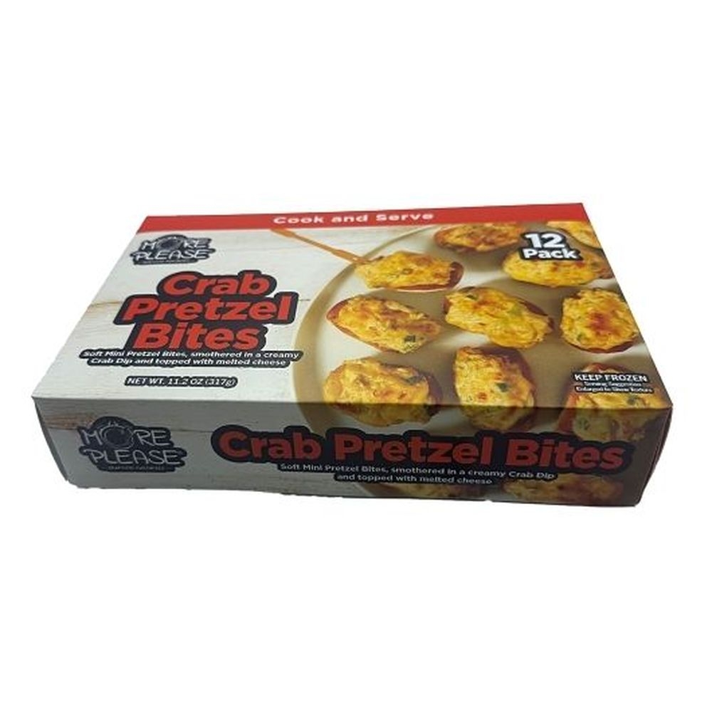 More Please Crab Pretzel Bites, 11.3 Ounce - 12 per case