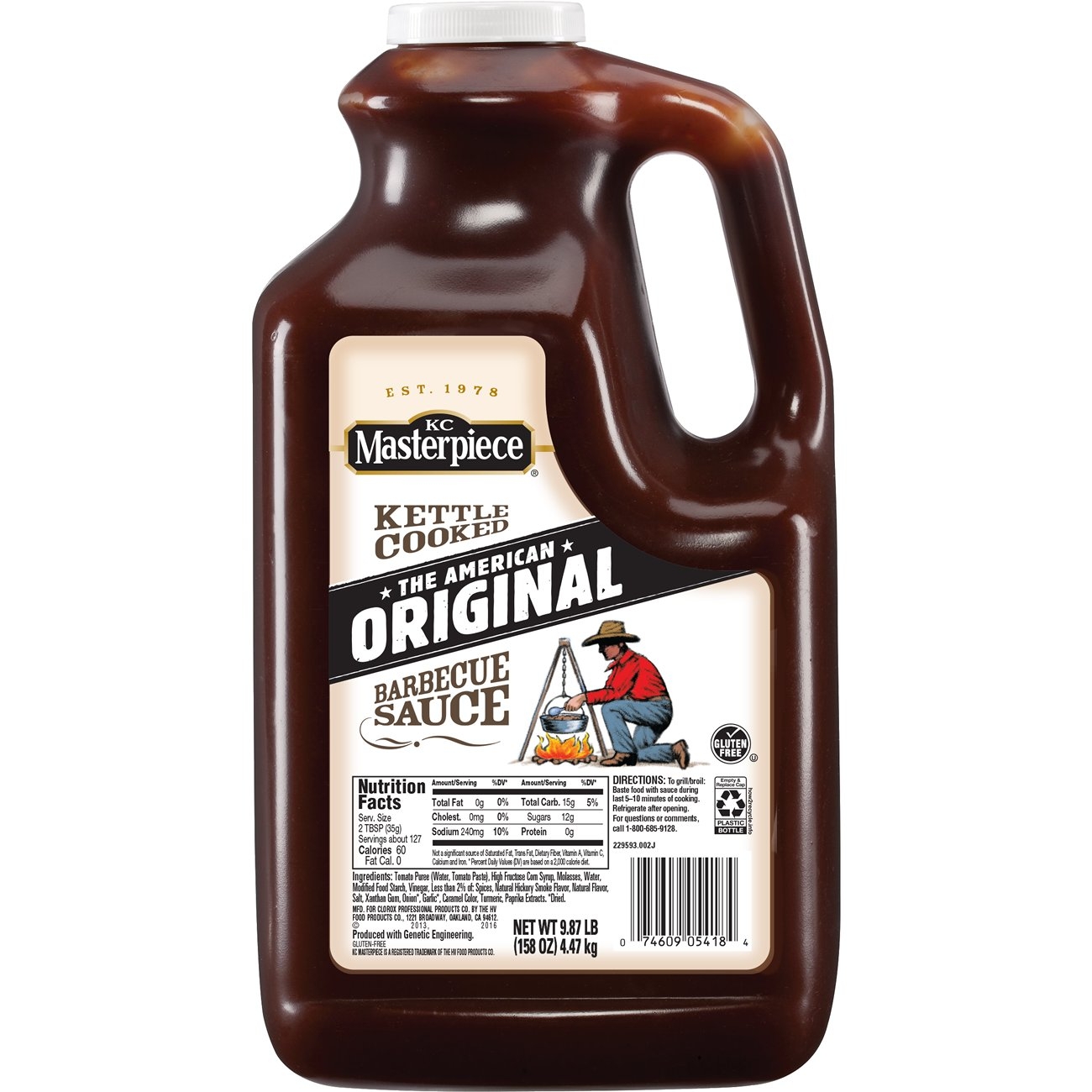 Sauce K.C. Masterpiece Original Barbecue 4 Case 158 Ounce