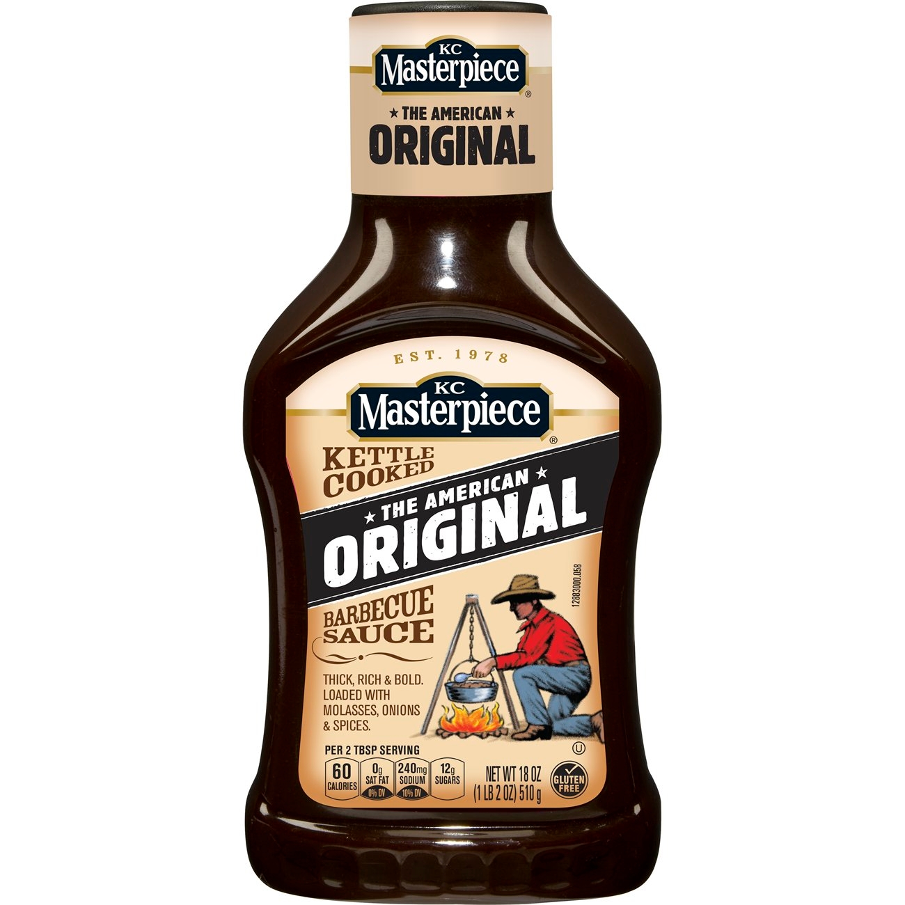 KC Masterpiece Original Barbeque Sauce, 18 Ounce -- 6 per case.