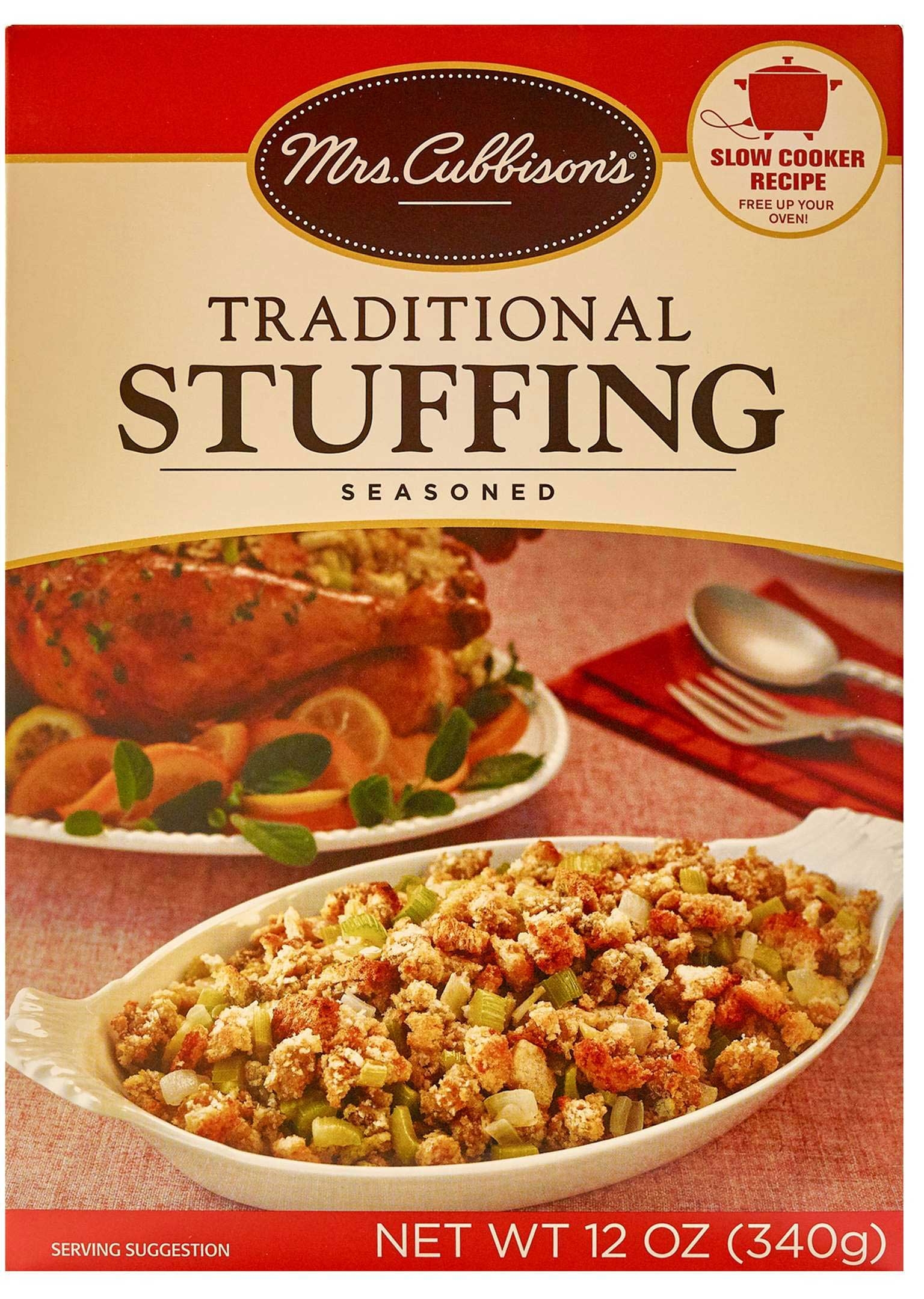 Mrs. Cubbisons Seasoned Traditional Stuffing, 12 Ounce Cartons -- 12 per case