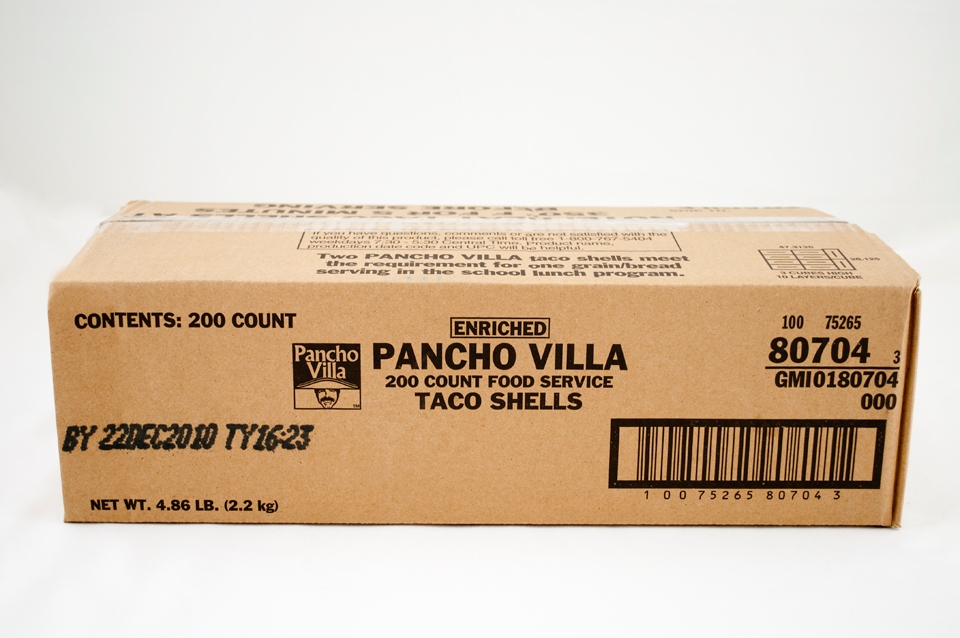 Pancho Villa Taco Shell, 200 Count.