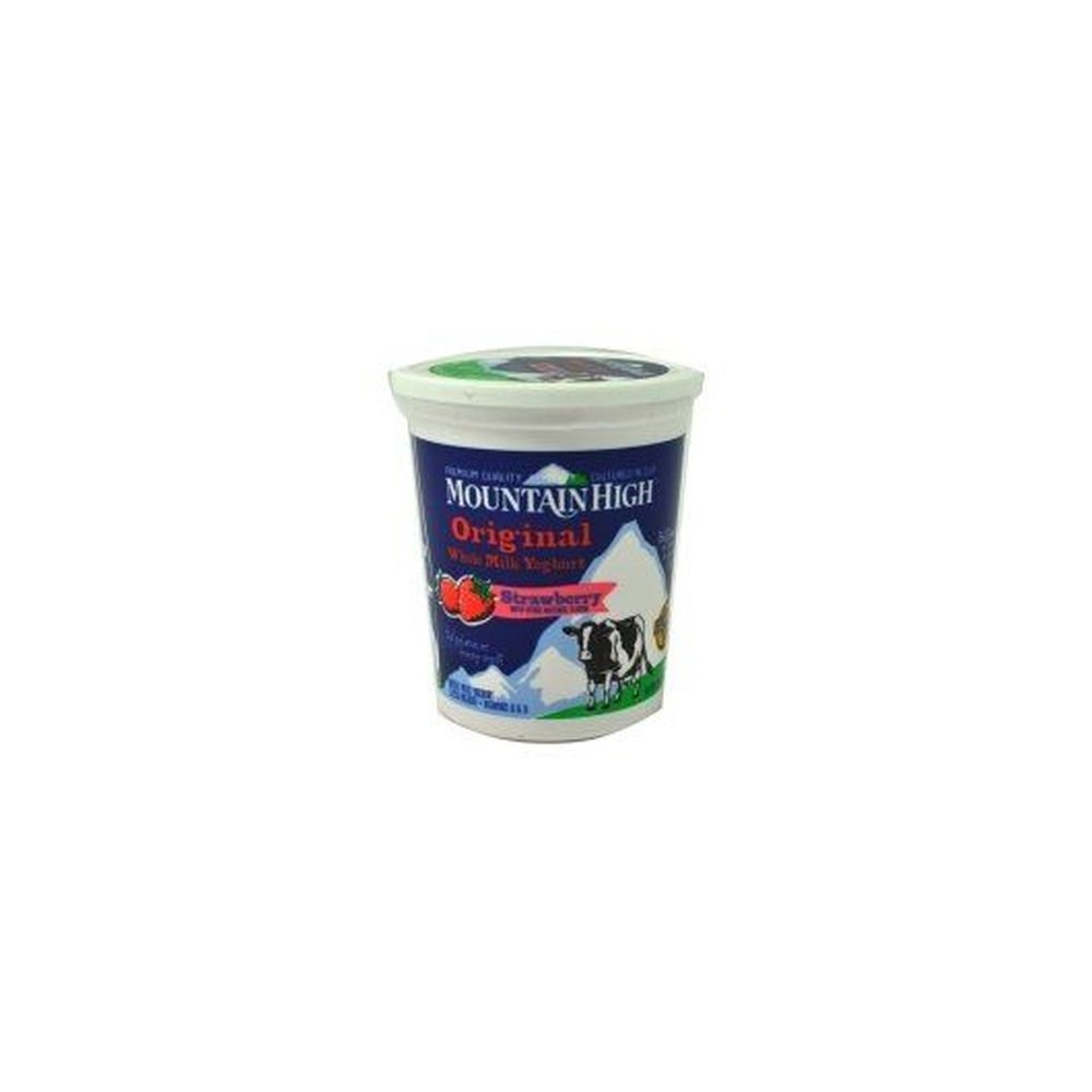 Mountain High Whole Milk Strawberry Yogurt, 32 Ounce -- 6 per case