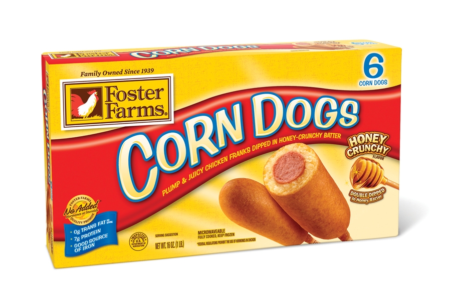Foster Farms Meat Corn Dog, 1 Pound -- 72 per case.
