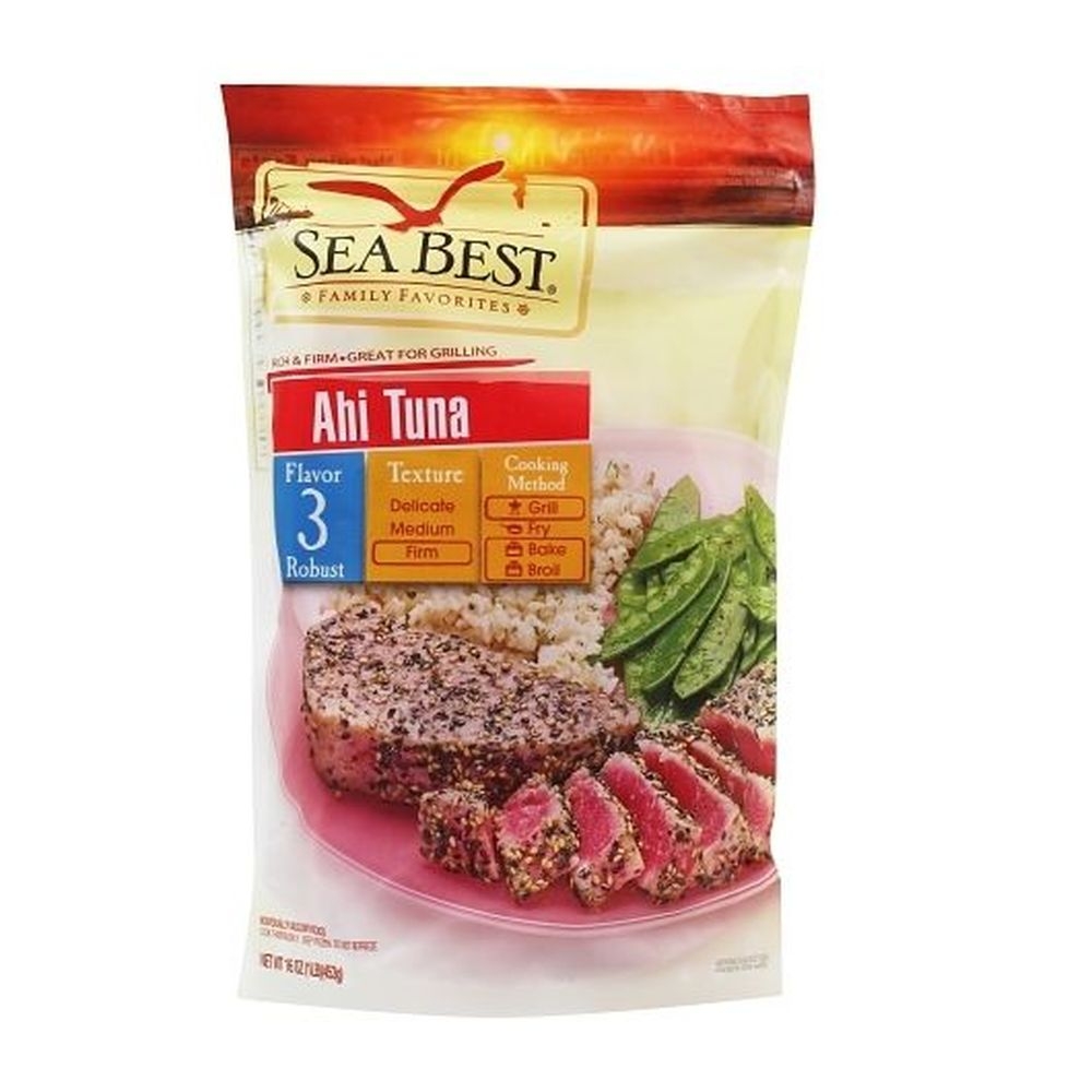 Sea Best Skinless Boneless Tuna Steak, 1 Pound -- 12 per case