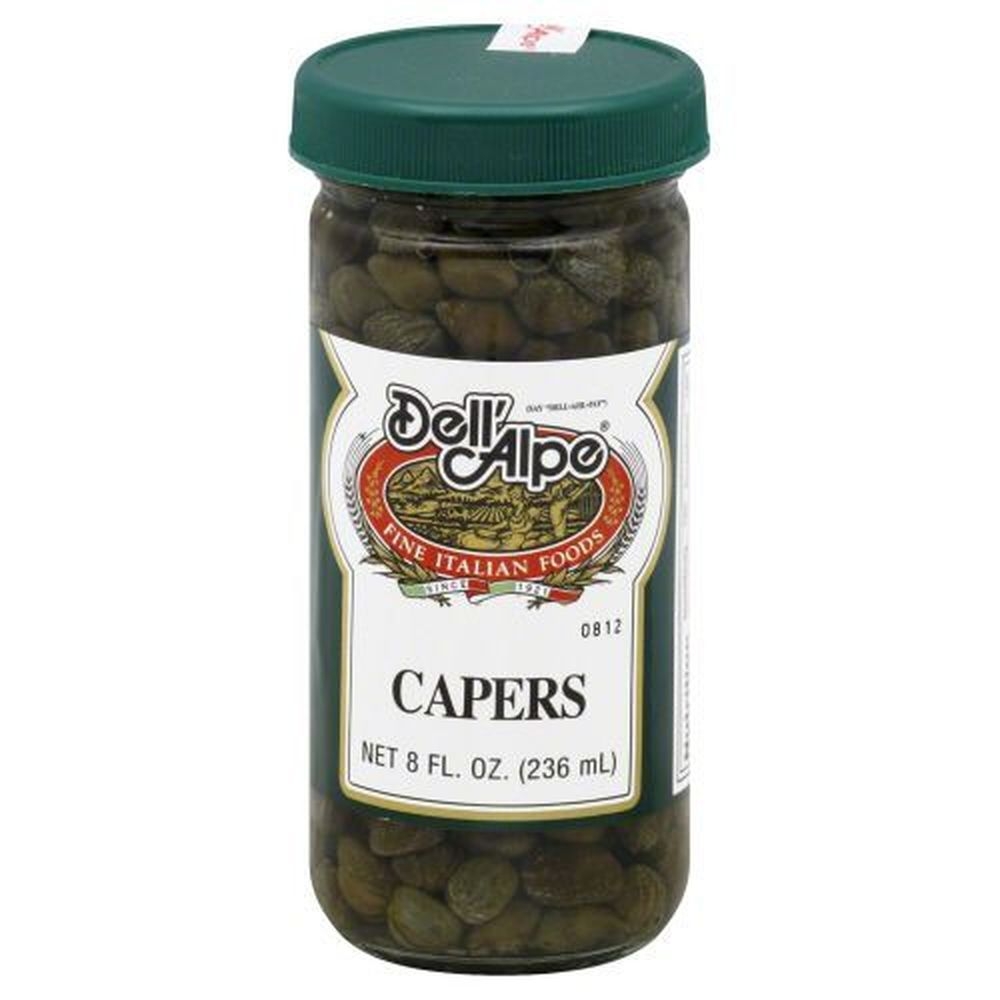Dell Alpe Vinegar Capers, 8 Ounce -- 12 per case