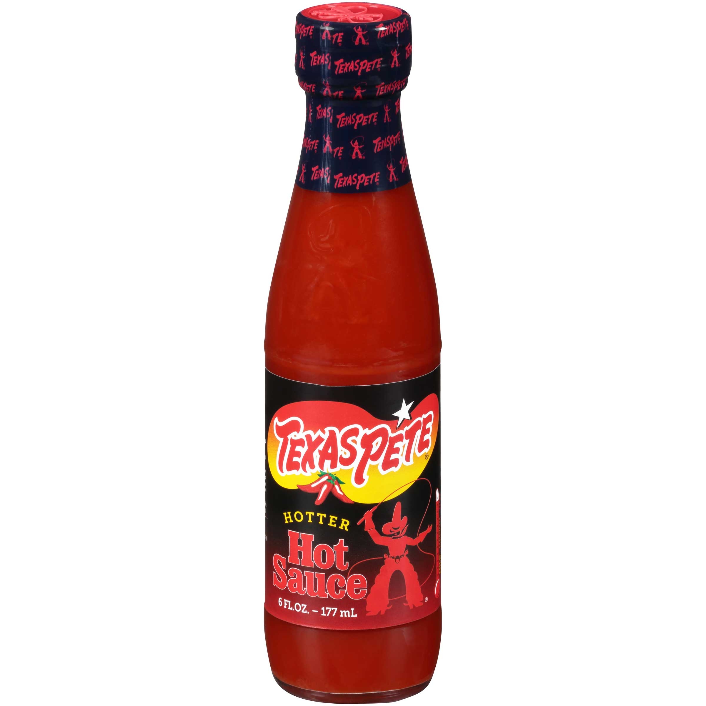 Texas Pete Hotter Hot Sauce, 6 Ounce -- 12 per case