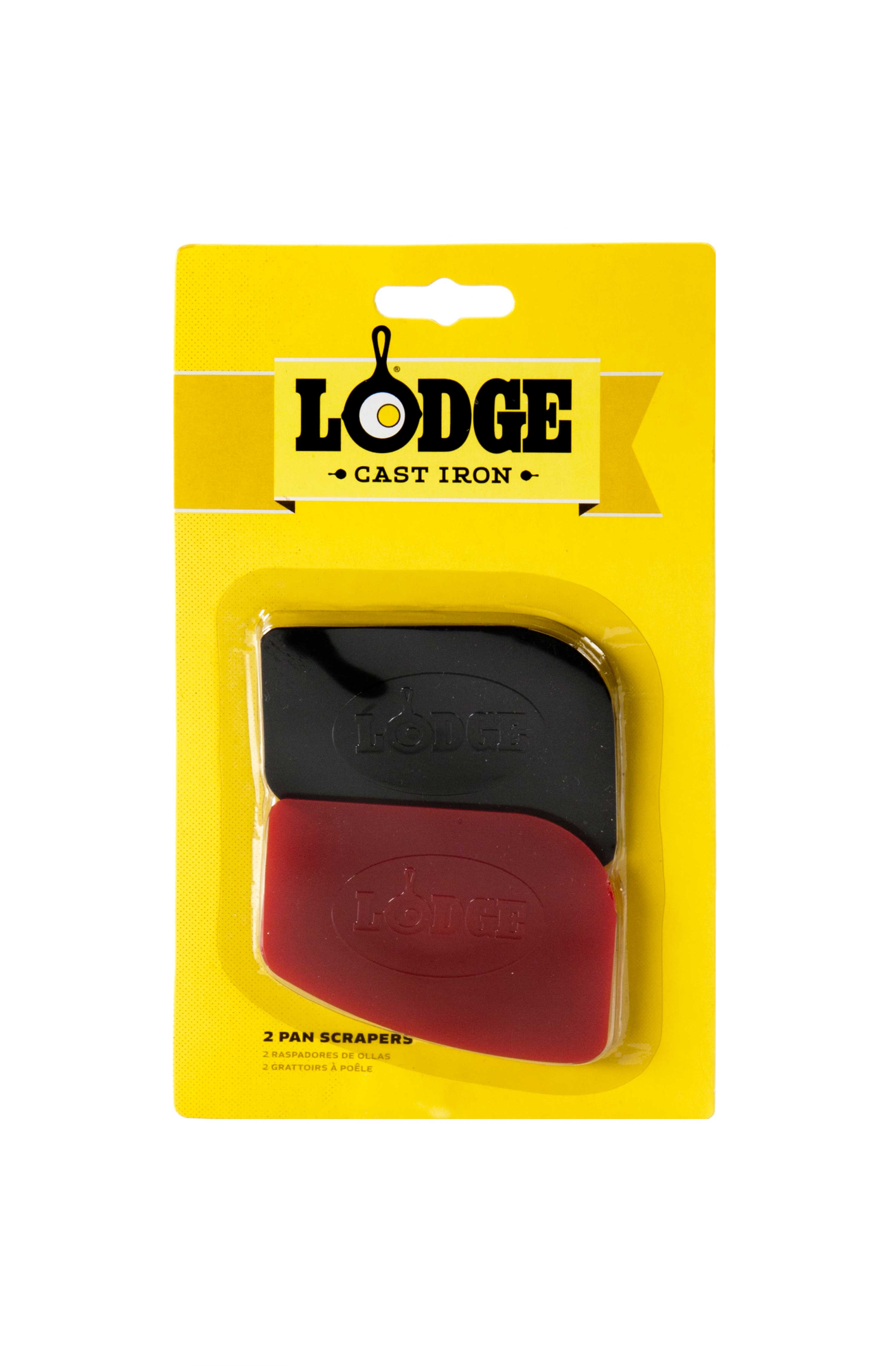 Lodge Red and Black Pan Scrapper Set -- 12 set per case.