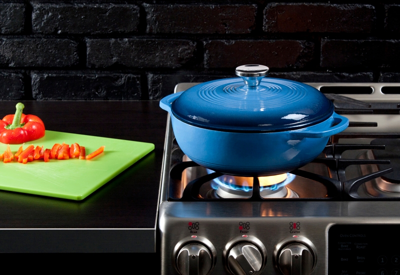 Lodge Blue Dutch Oven, 3 Quart