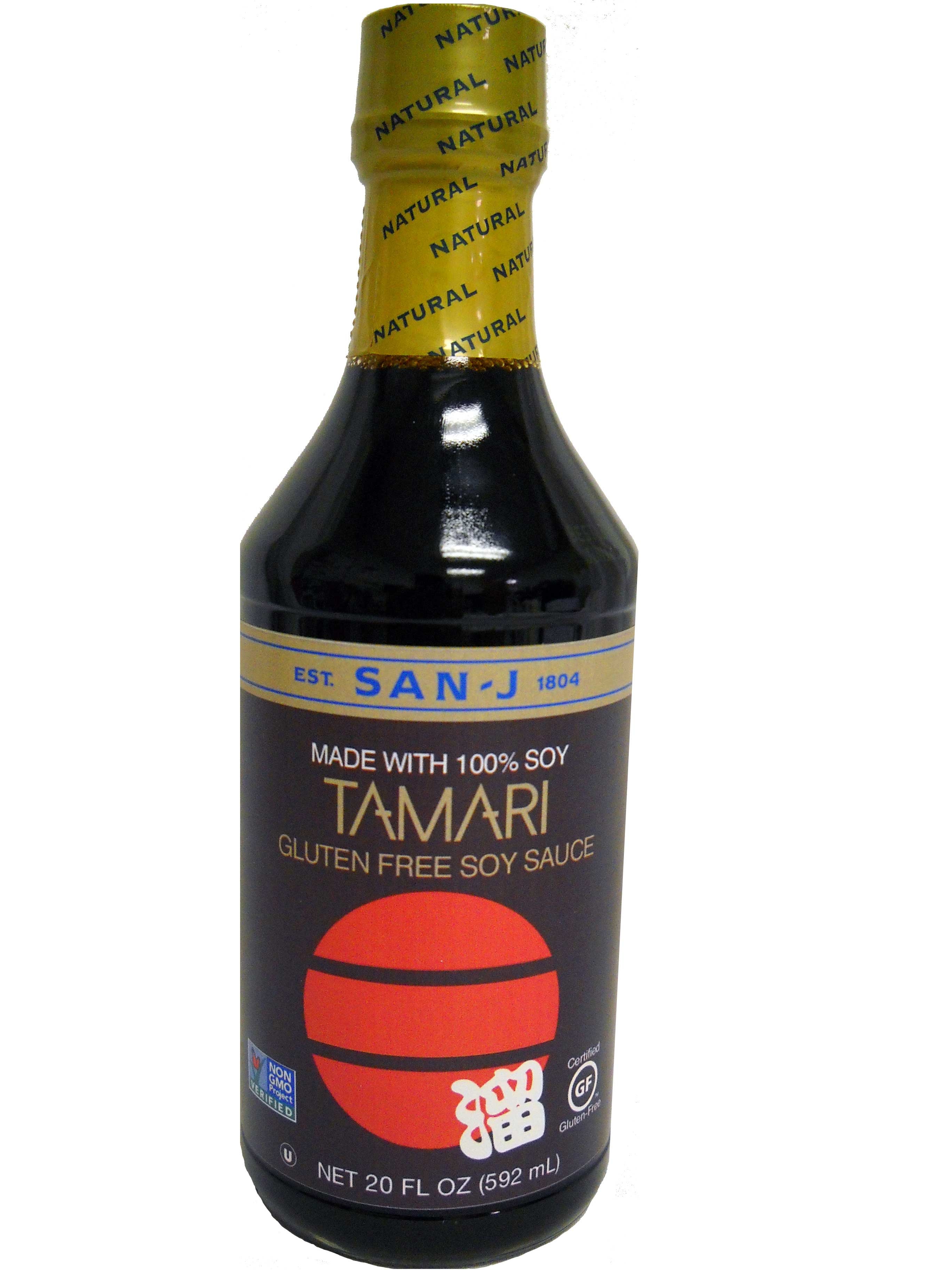 San J Gluten Free Tamari Soy Sauce, 20 Fluid Ounce -- 6 per case.