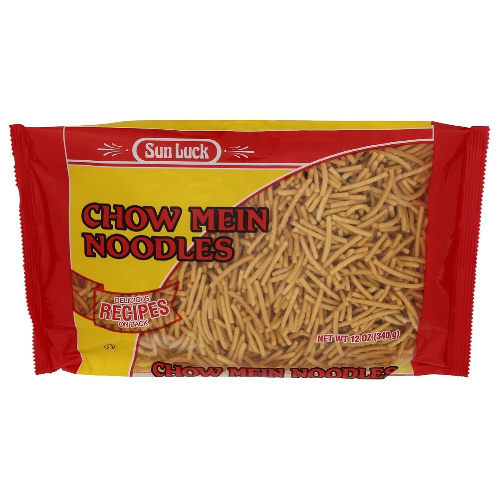 Sun Luck Chow Mein Noodles - Foil Pack, 12 Ounce -- 12 per case