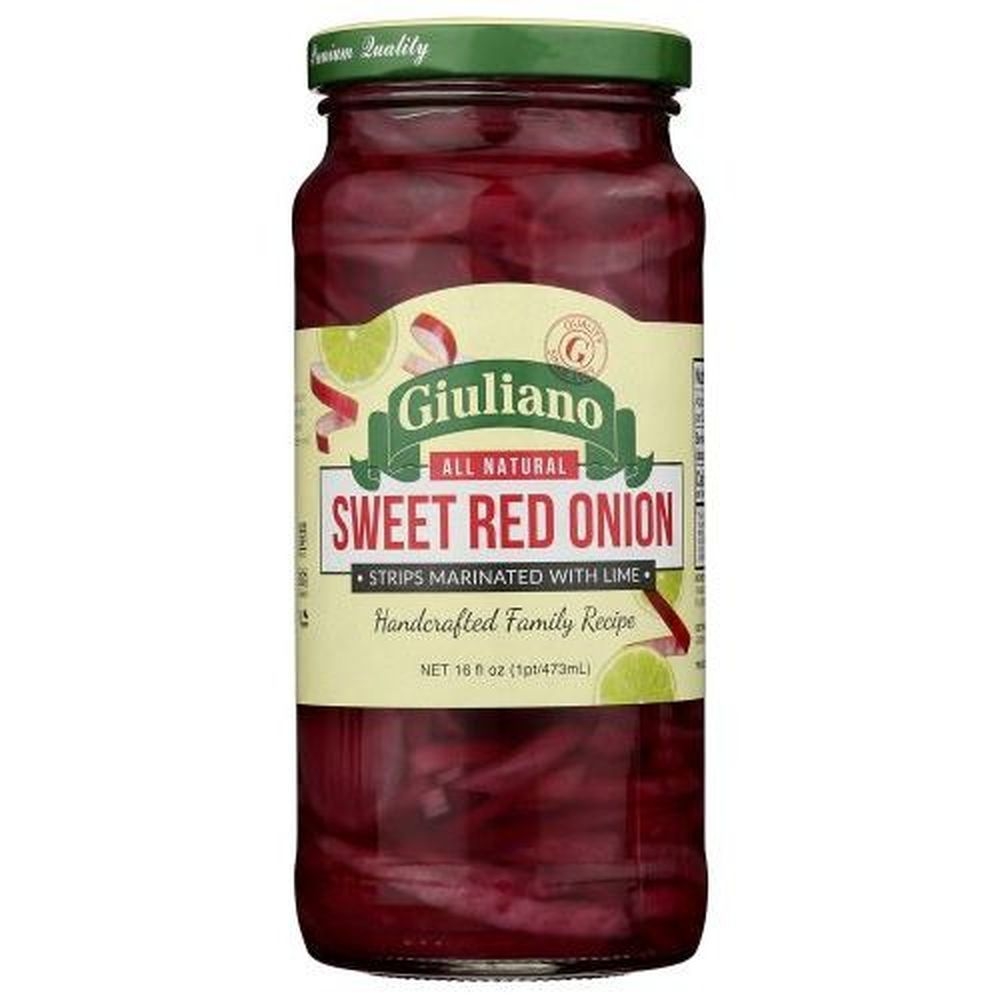 Giuliano Sweet Red Onion Strips, 16 Ounce -- 6 per case