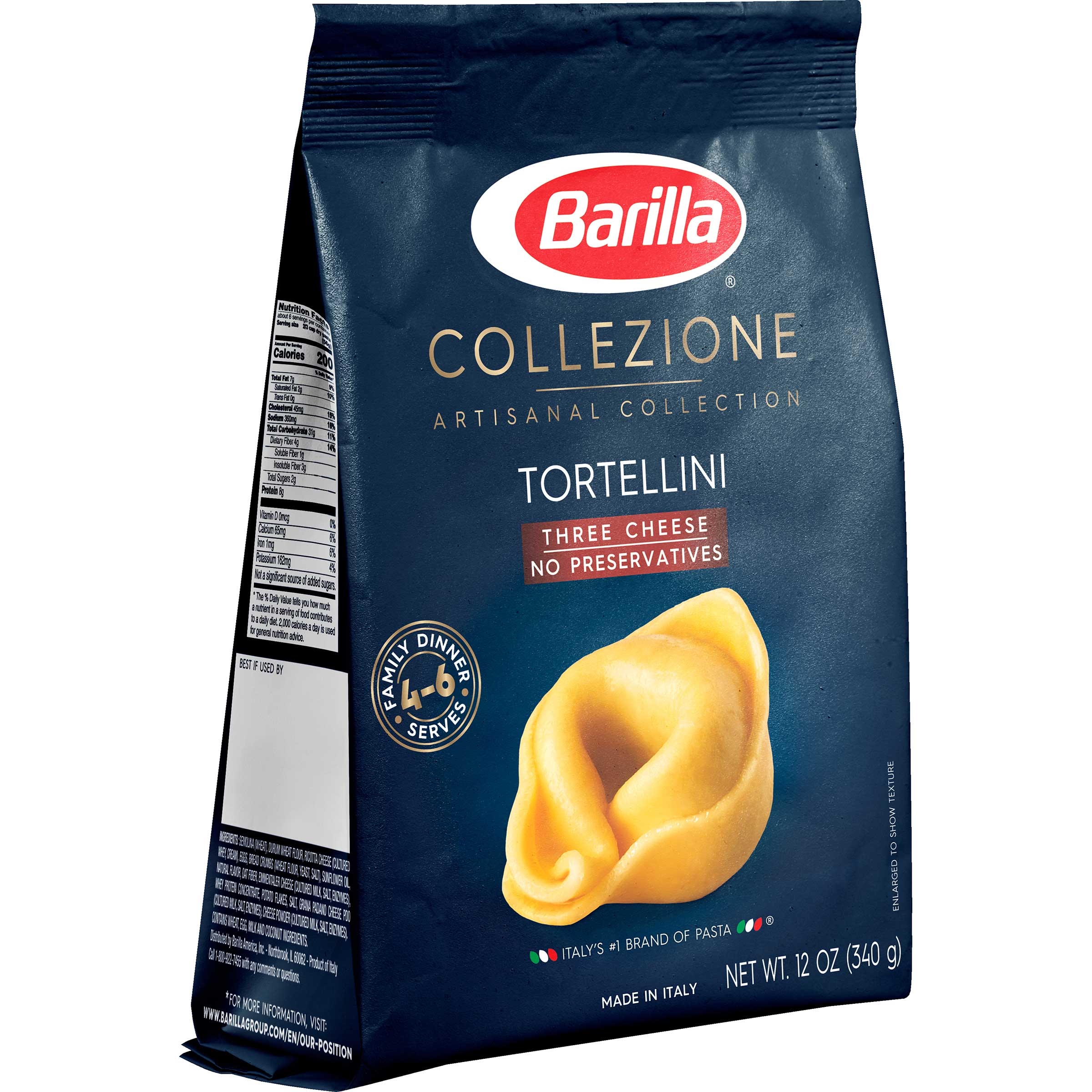 Barilla Three Cheese Tortellini, 12 Ounce -- 8 per case.
