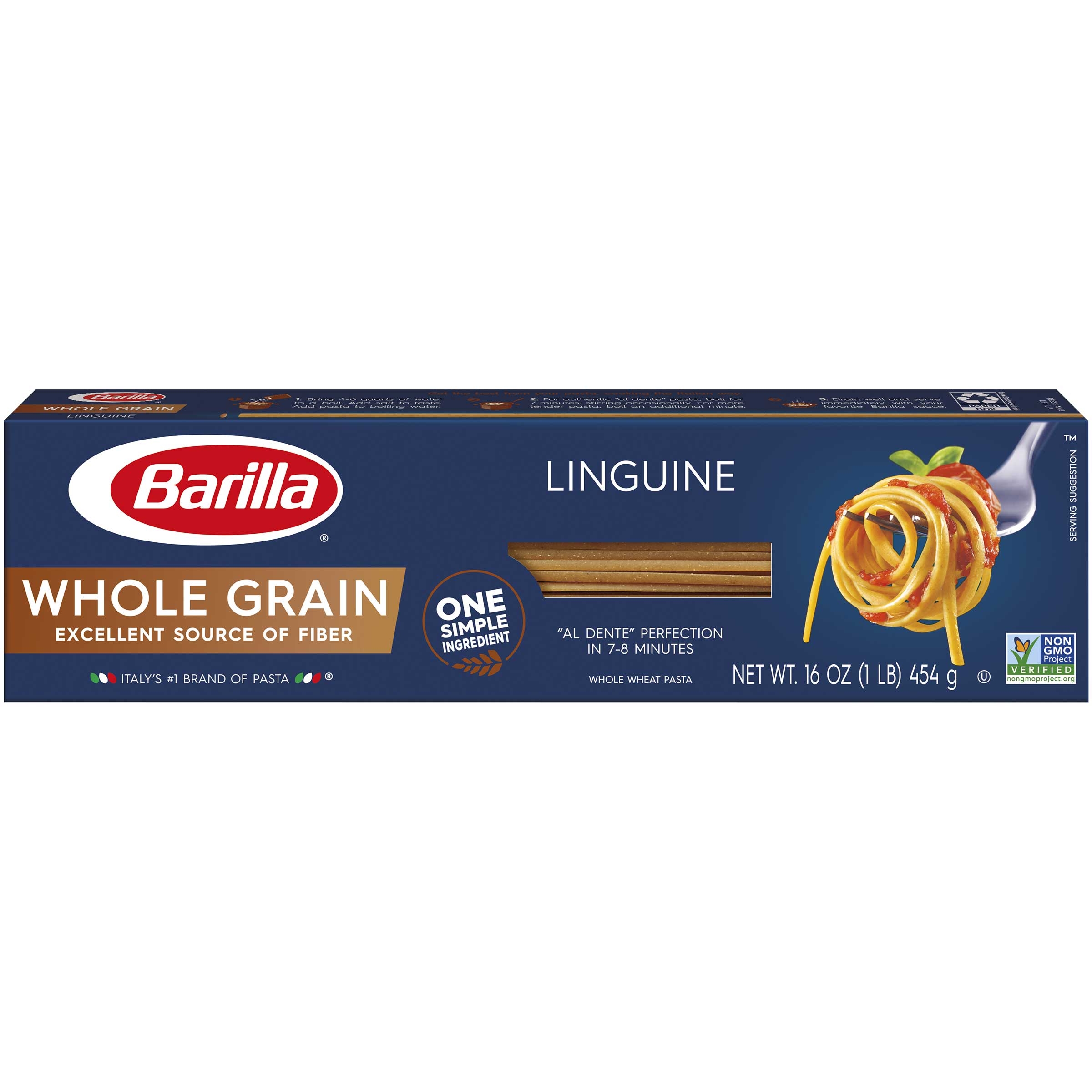 Barilla Whole Grain Linguine Pasta, 16 Ounce -- 20 per case.