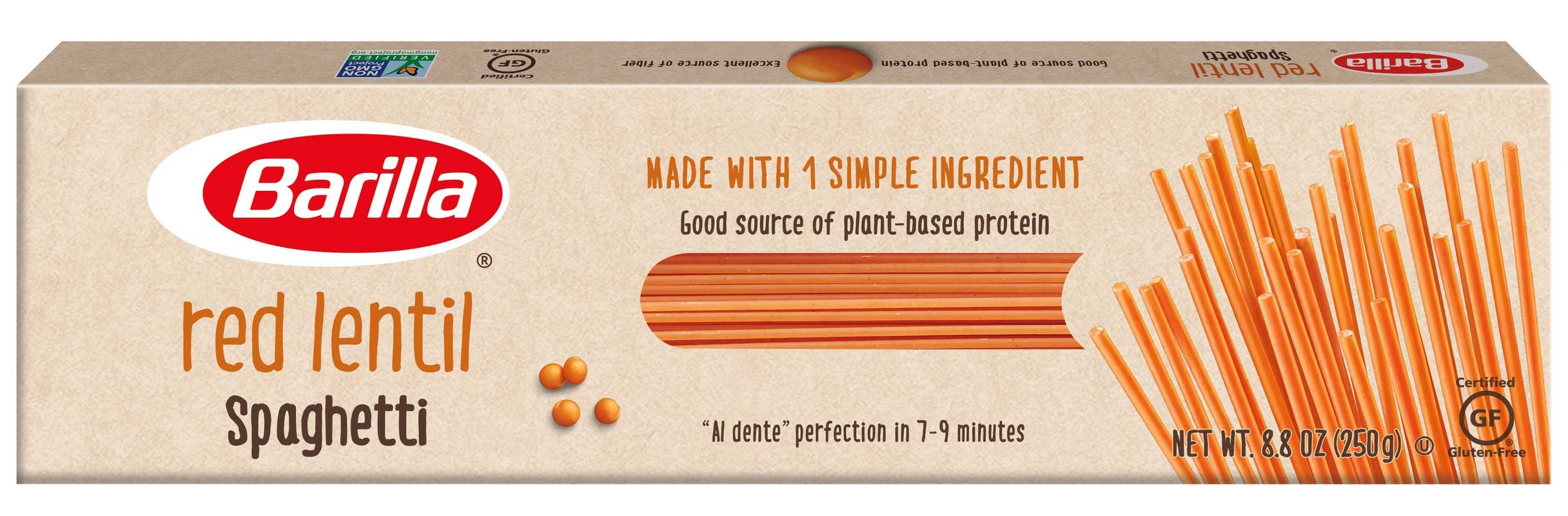 Barilla Red Lentil Legume Spaghetti Pasta, 8.8 Ounce -- 18 per case