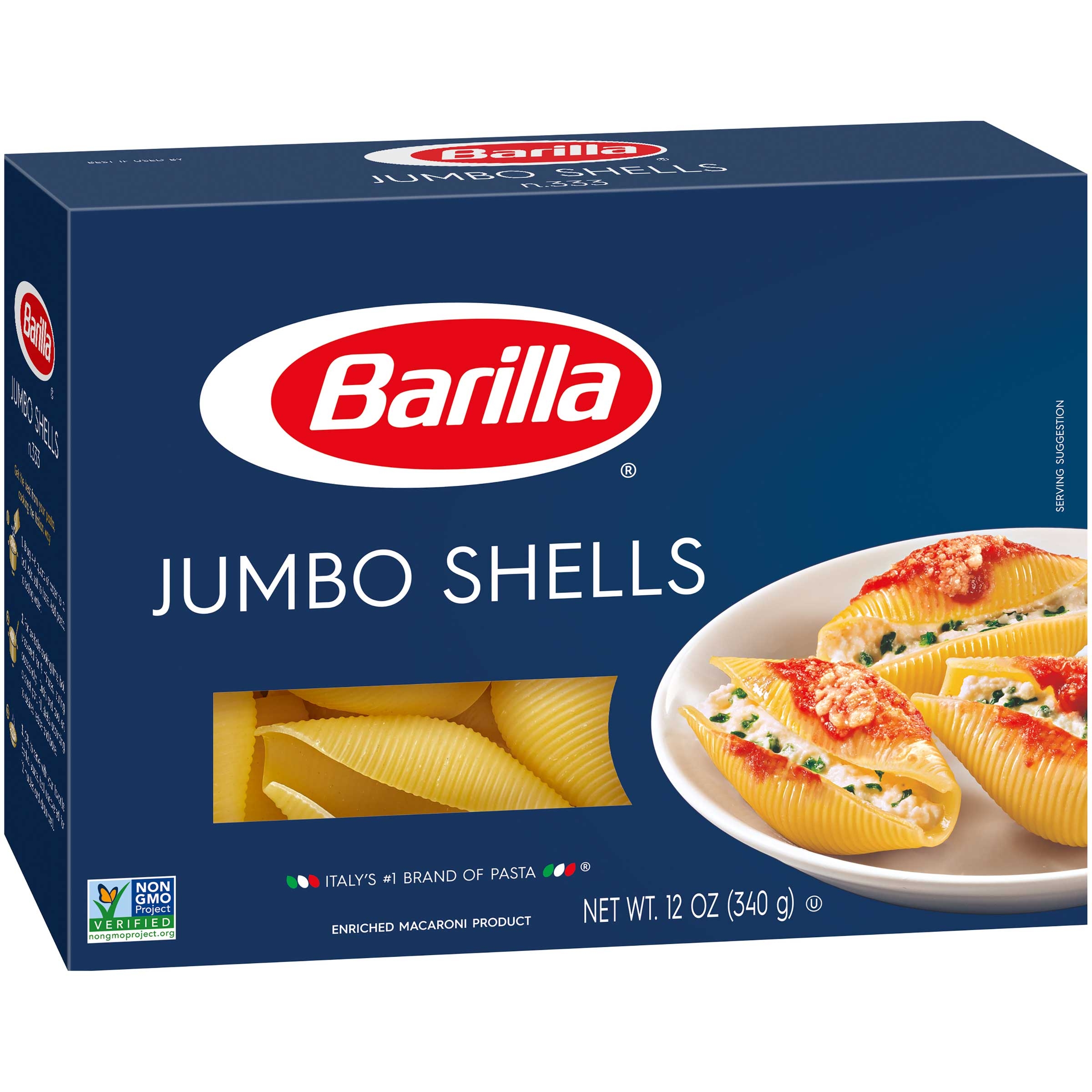 Barilla Jumbo Shells Pasta, 12 Ounce -- 12 per case