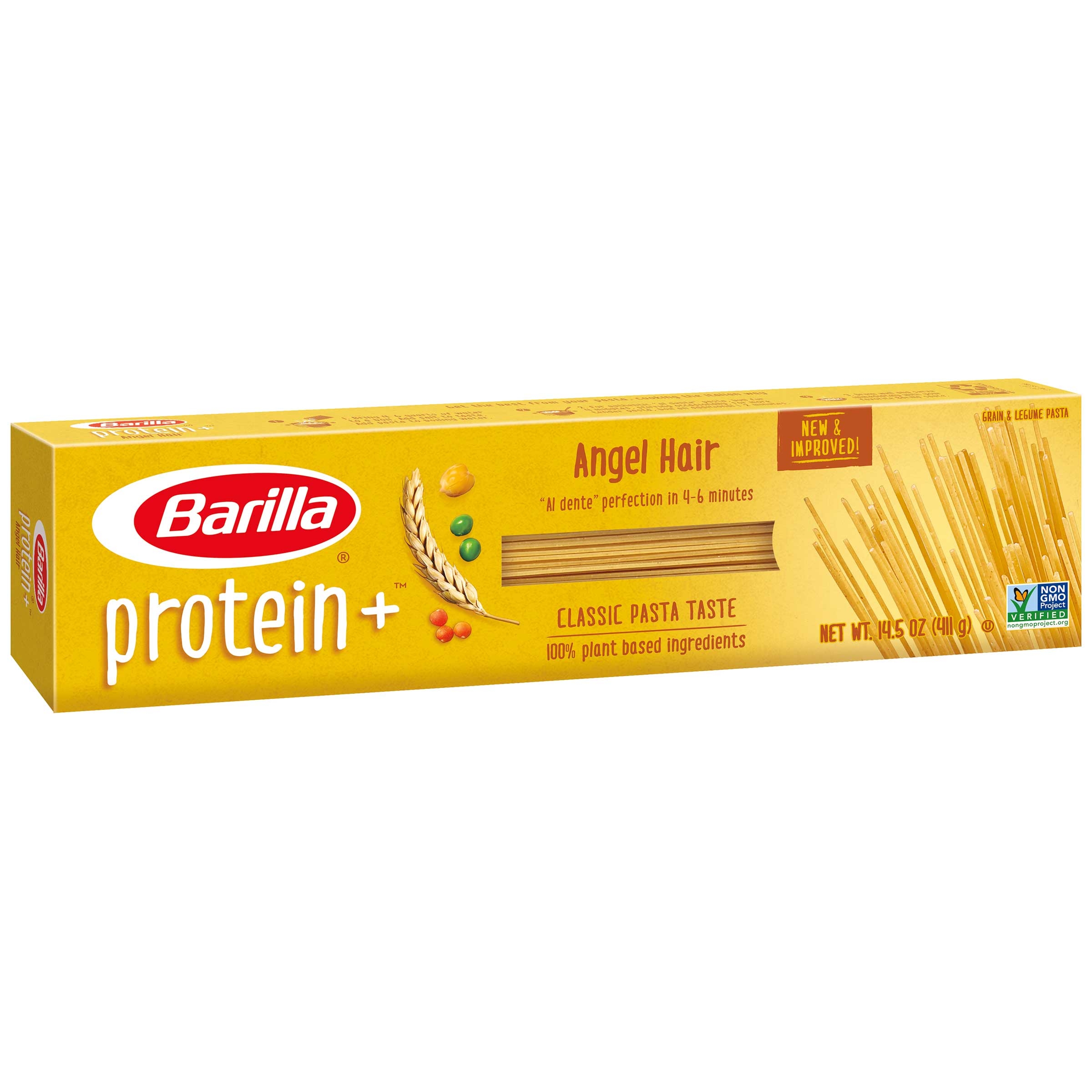 Barilla Plus Angel Hair Pasta, 14.5 Ounce -- 20 per case.