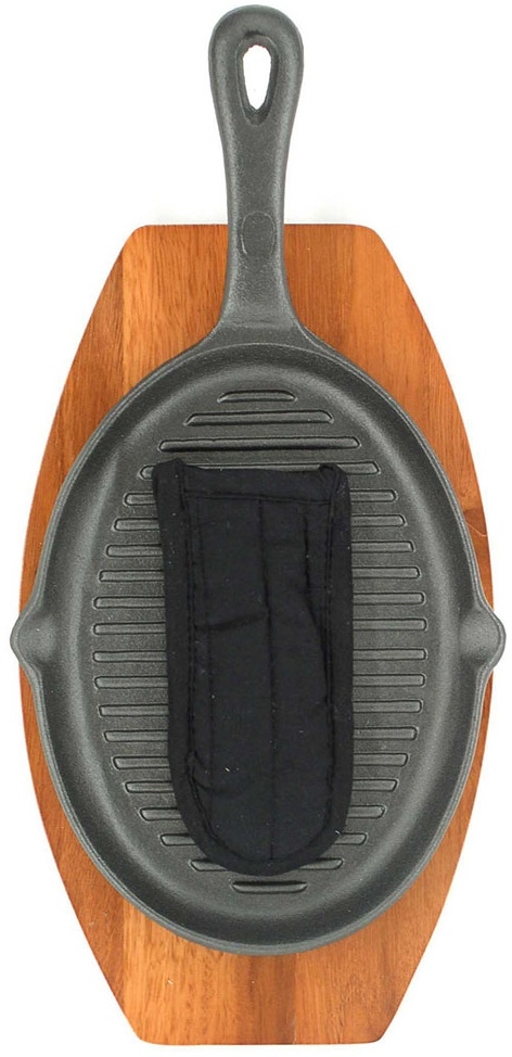 Chef Master Cast Iron Fajita Platter Set