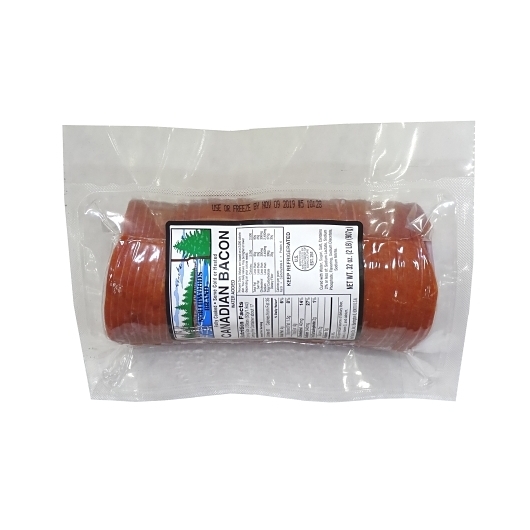 Northwoods Brands Fully Cooked Sliced Water Added Canadian Bacon, 2 Pound -- 5 per case