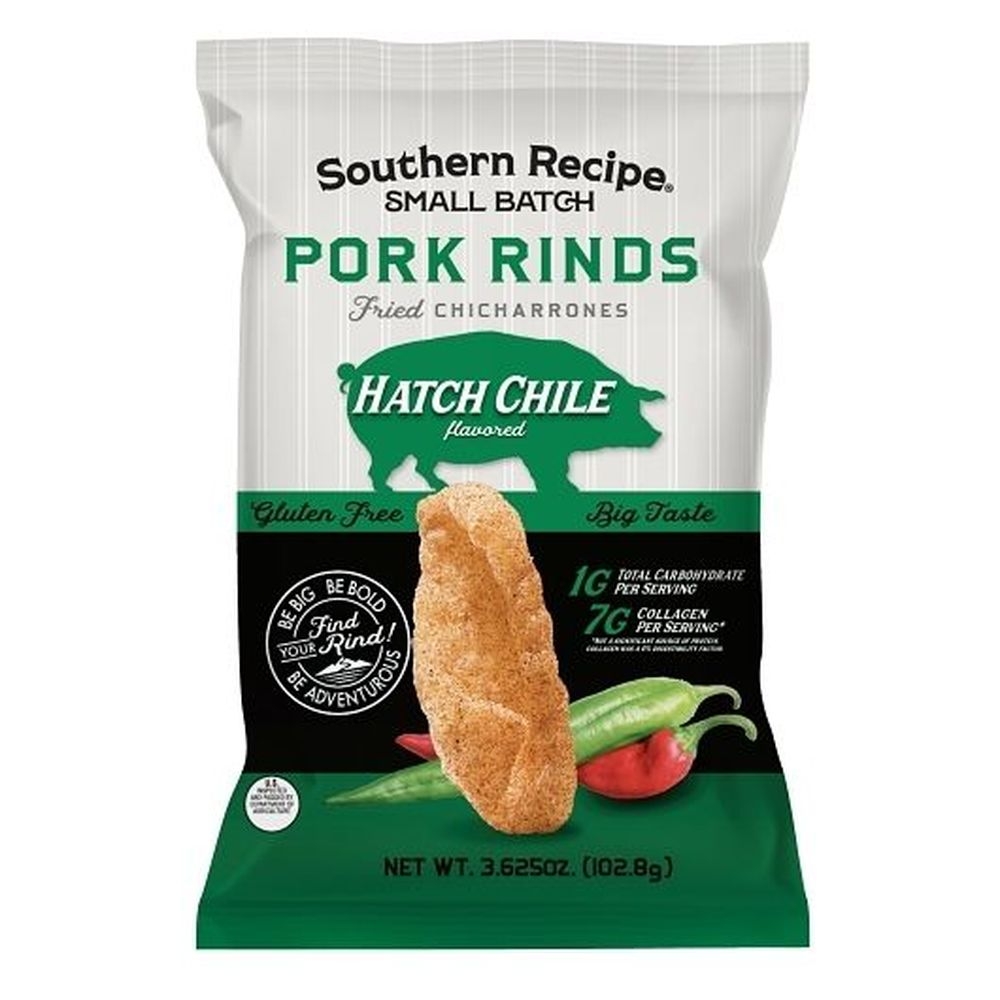 Southern Recipe Small Batch Hatch Chile Pork Rinds, 3.625 Ounce -- 12 per case