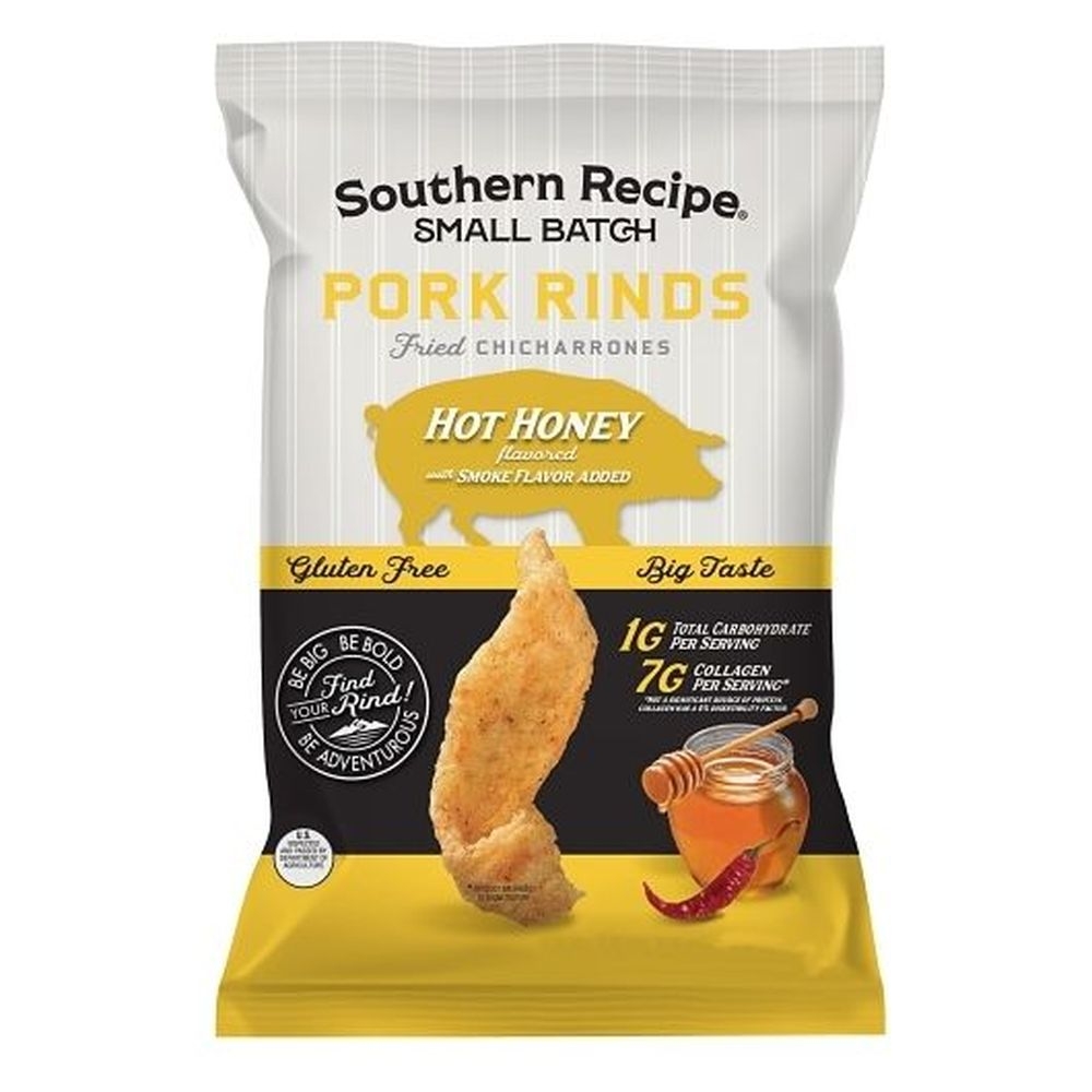 Southern Recipe Small Batch Hot Honey Pork Rinds, 4 Ounce -- 6 per case