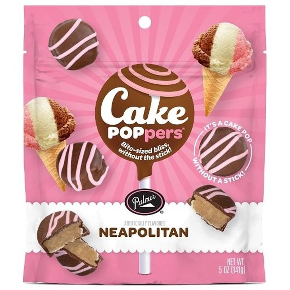 Palmer Candy Neopolitan Cake Popper, 5 Ounce - 8 per case