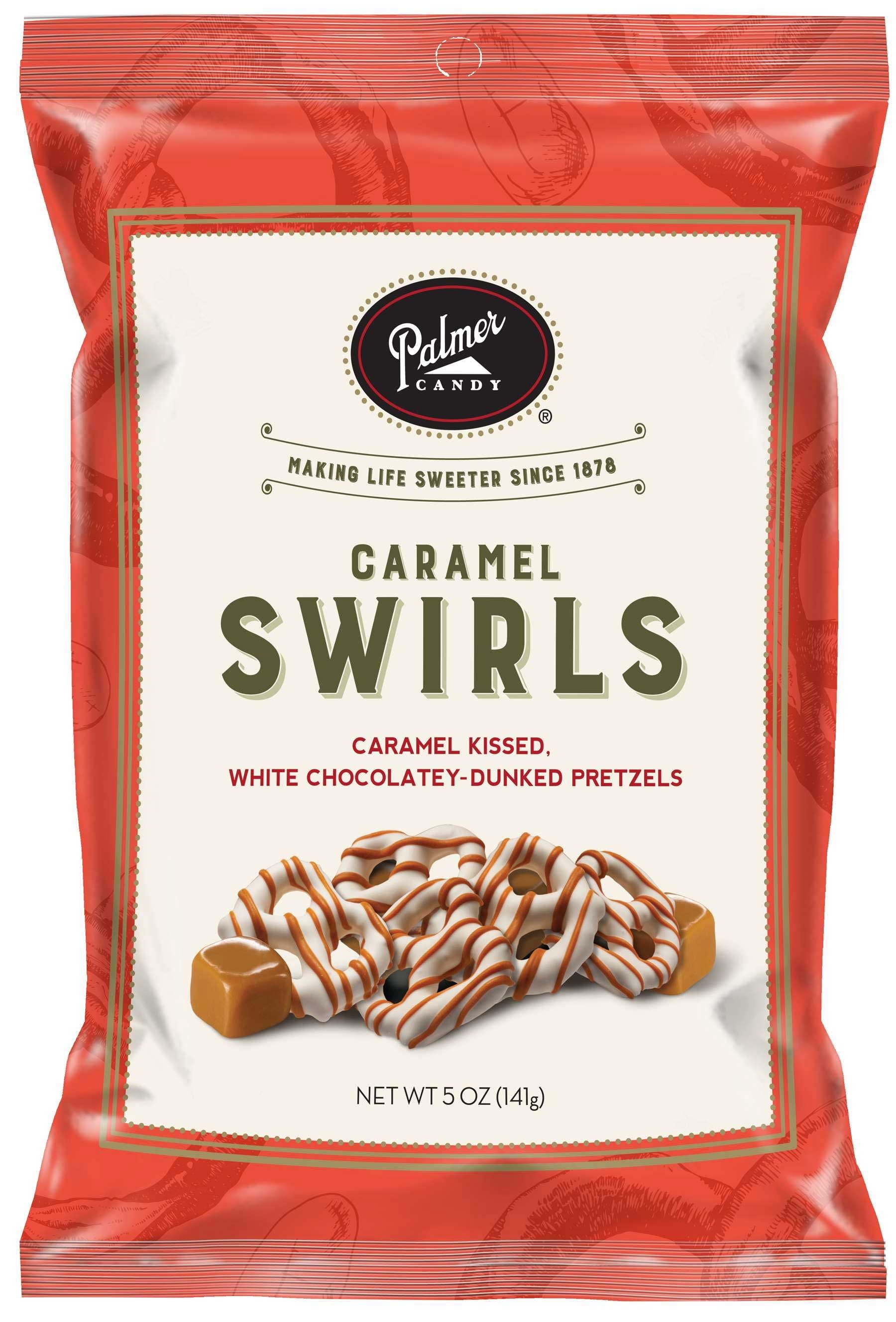 Palmer Caramel Swirl Pretzel Candy -- 12 per case.