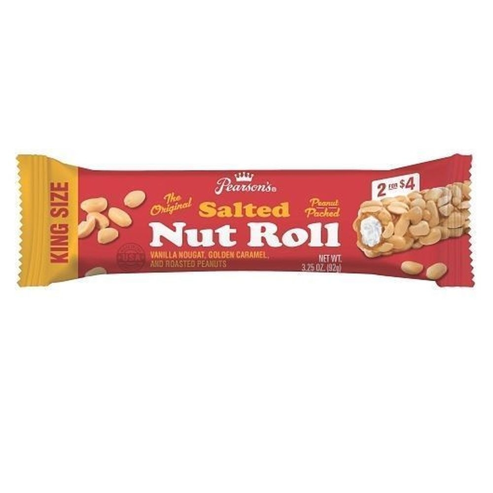 Salted Nut Roll - King Size Pre Priced 2/$4 Shipper, 144 Count