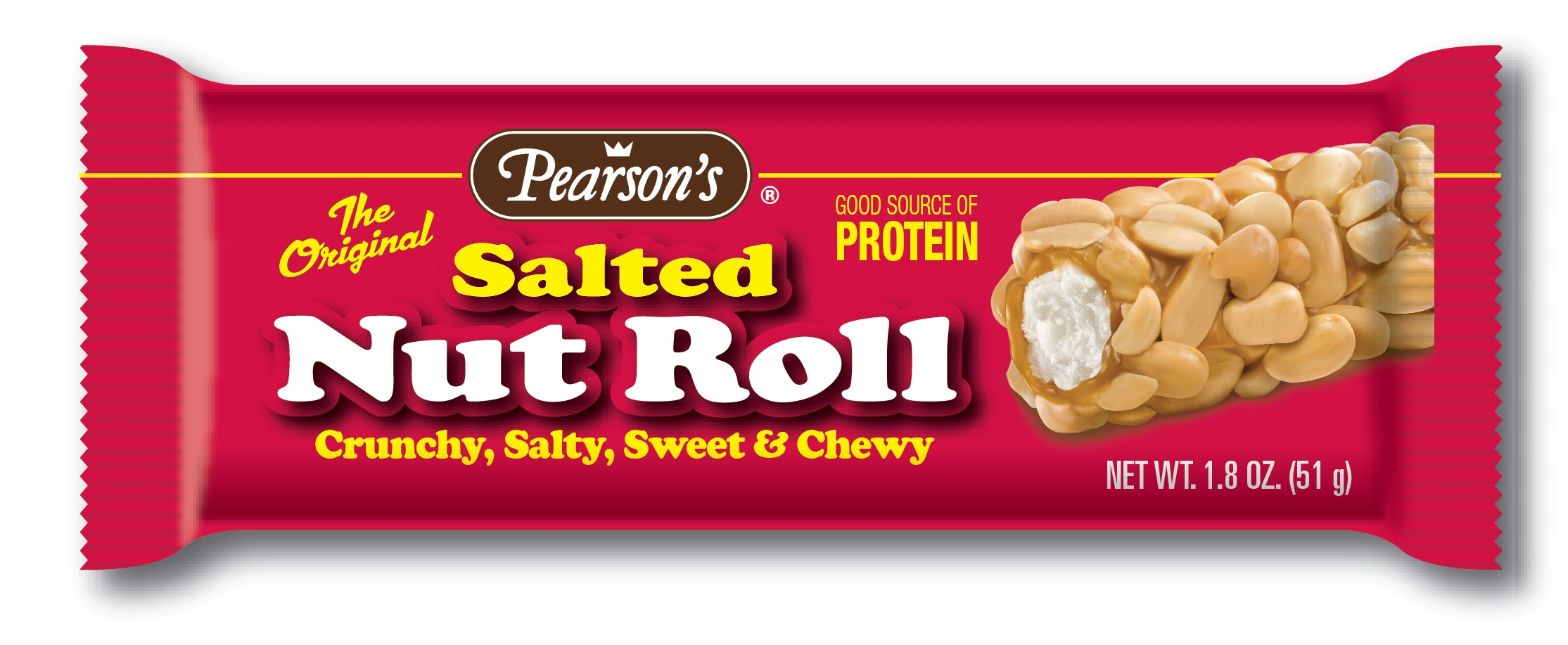 Pearsons Salted Nut Roll Bar, 1.8 Ounce -- 288 per case.