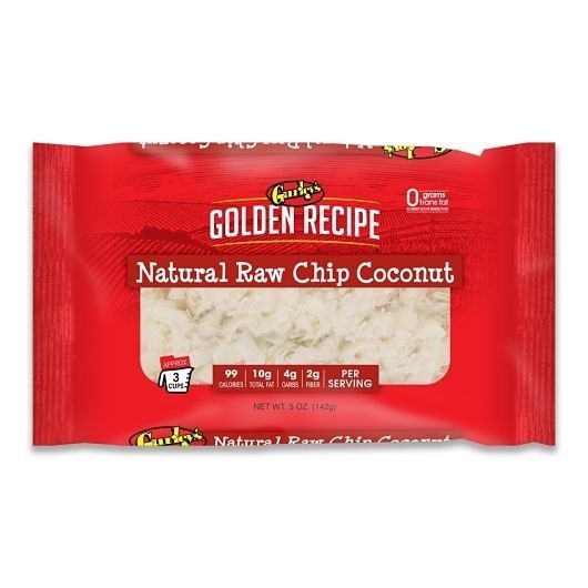 Gurleys Raw Chip Coconut, 5 Ounce -- 12 per case