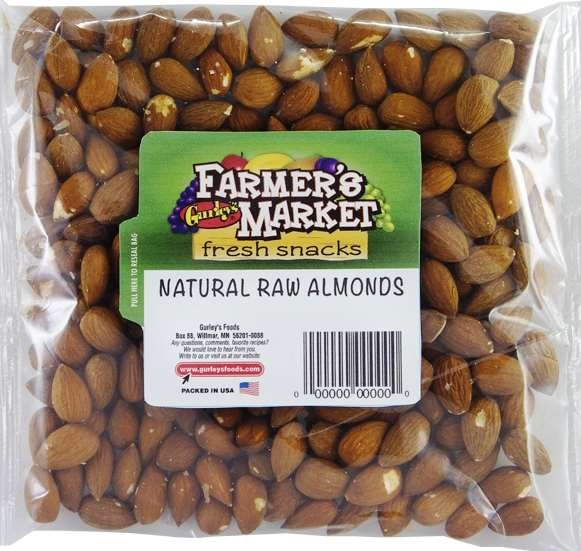 Farmers Market Natural Raw Almonds, 8 Ounce -- 8 per case