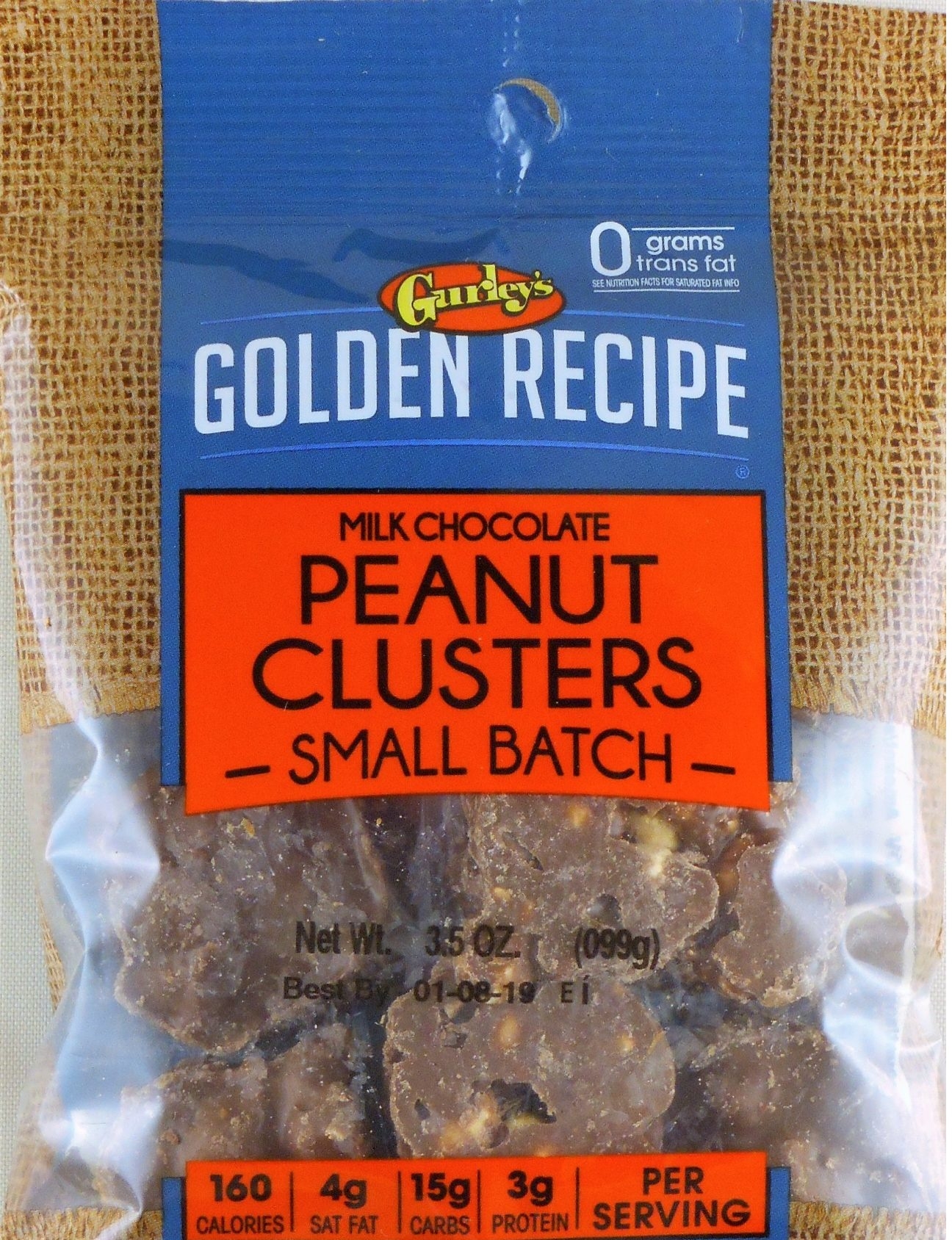 Golden Recipe Chocolate Peanut Cluster, 3.5 Ounce -- 8 per case.