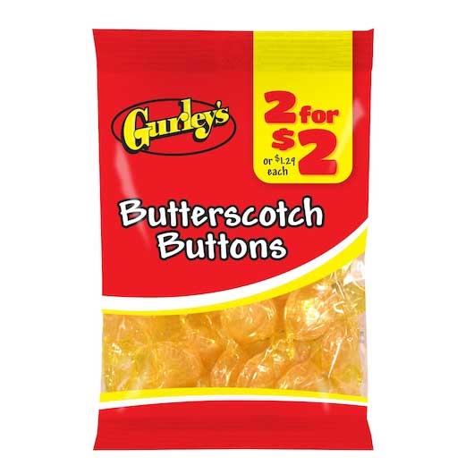 2 For $2 Butterscotch Buttons, 4.25 Ounce -- 12 per case