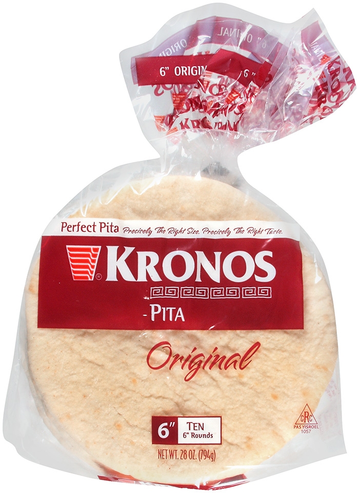 Kronos Frozen Perfect Pita, 6 inch -- 120 per case.