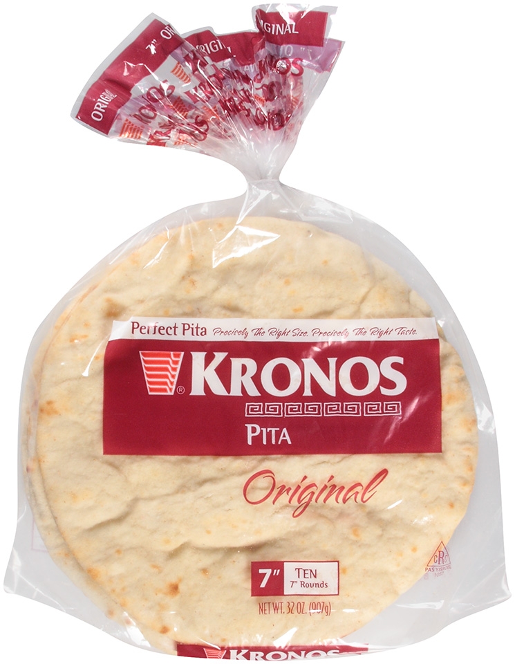 Kronos Frozen Perfect Pita, 7 inch -- 120 per case.