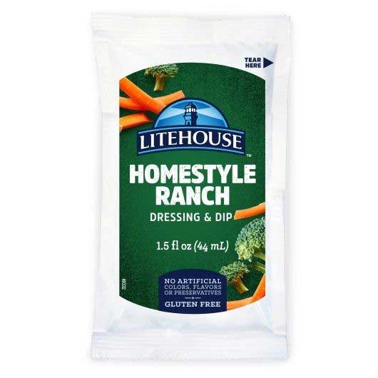 Litehouse Homestyle Ranch Dressing, 1.5 Fluid Ounce -- 60 per case