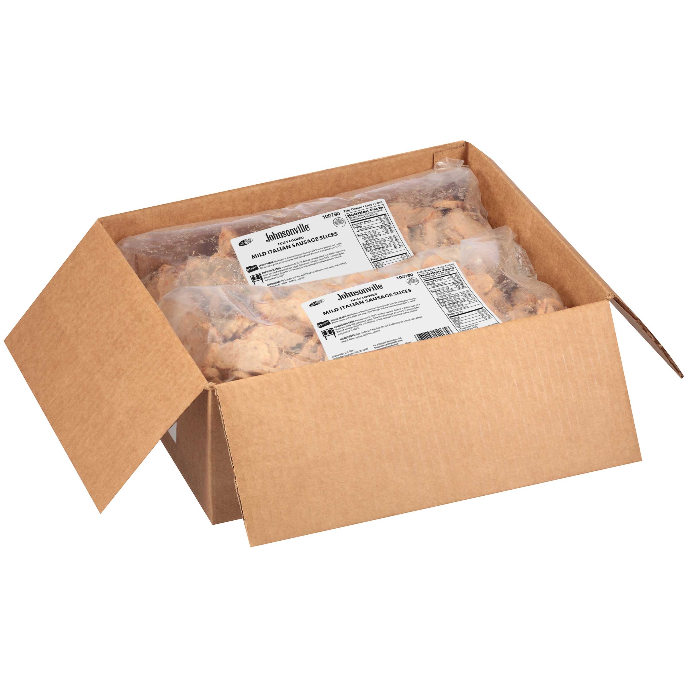 Johnsonville Sliced Heat and Serve Italian Sausage, 5 Pound -- 2 per case.