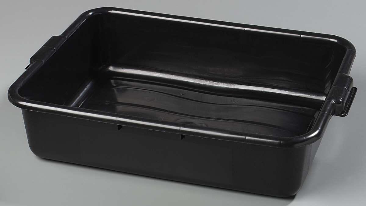 Carlisle Comfort Curve Black Bus Box, 15 x 20 x 5 inch -- 12 per case