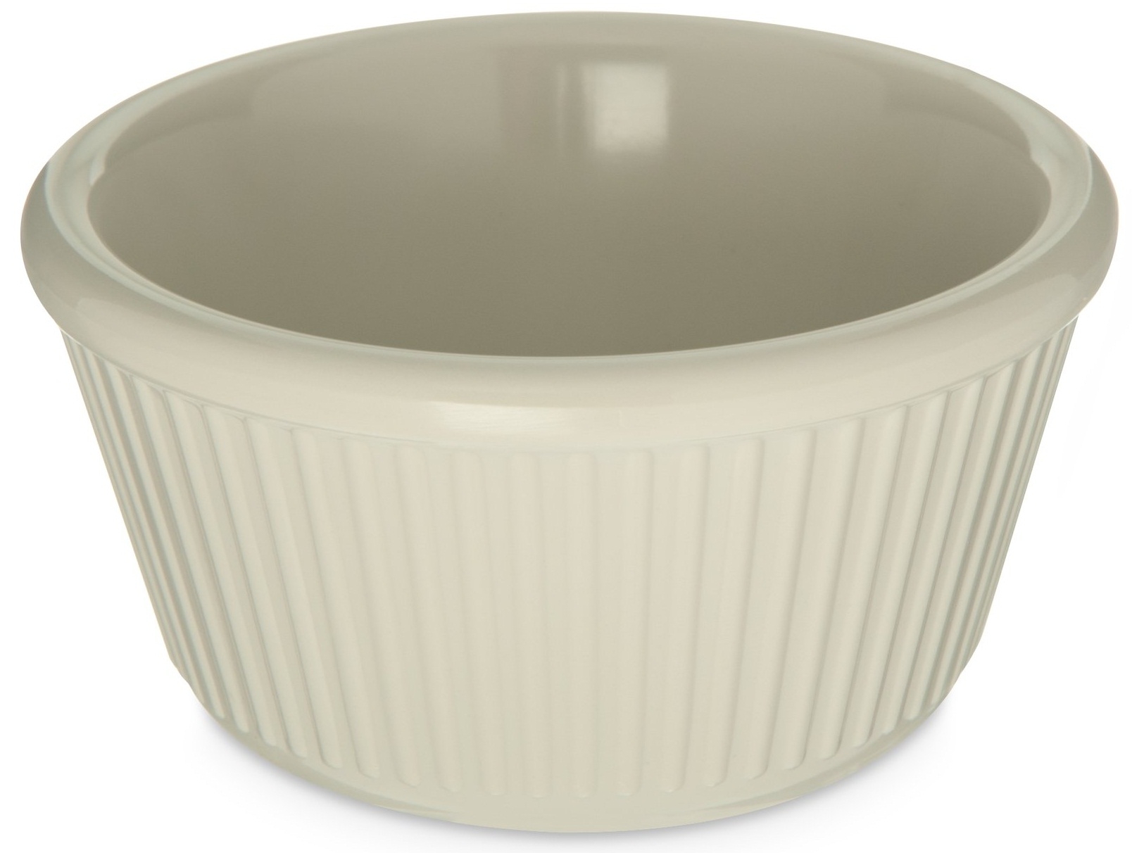 Carlisle Melamine Bone Cash and Carry Fluted Ramekin, 4 Ounce -- 4 set per case