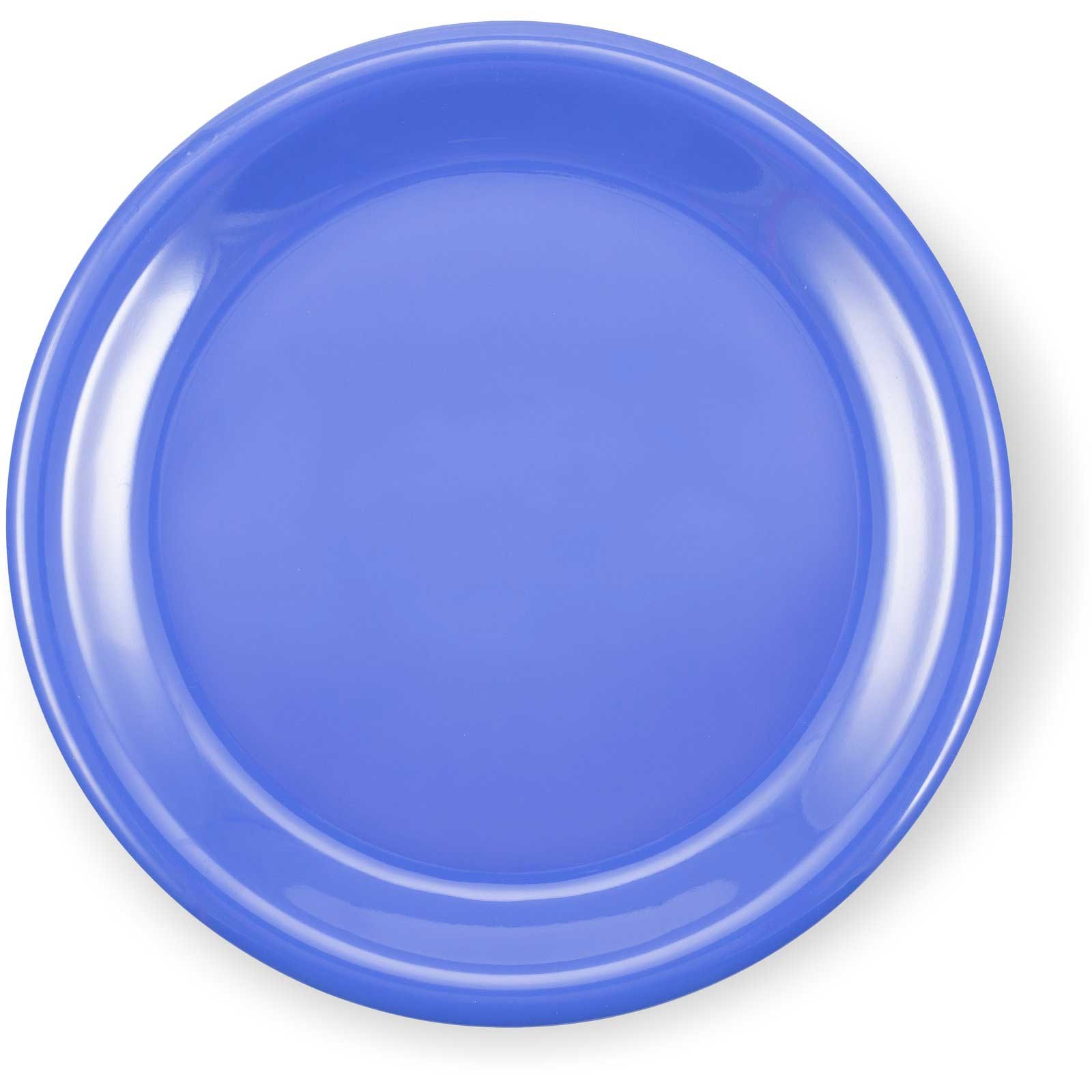 Carlisle Sierrus Melamine Ocean Blue Narrow Rim Dinner Plate, 9 inch Dia -- 24 per case