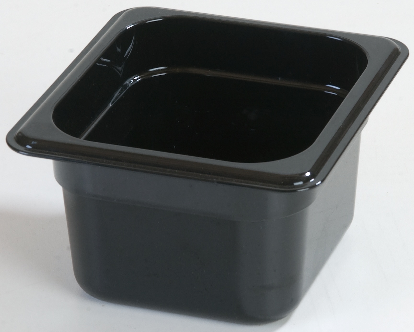 Carlisle Storplus 1/6 Size Black Food Pan, 4 inch Deep -- 6 per case