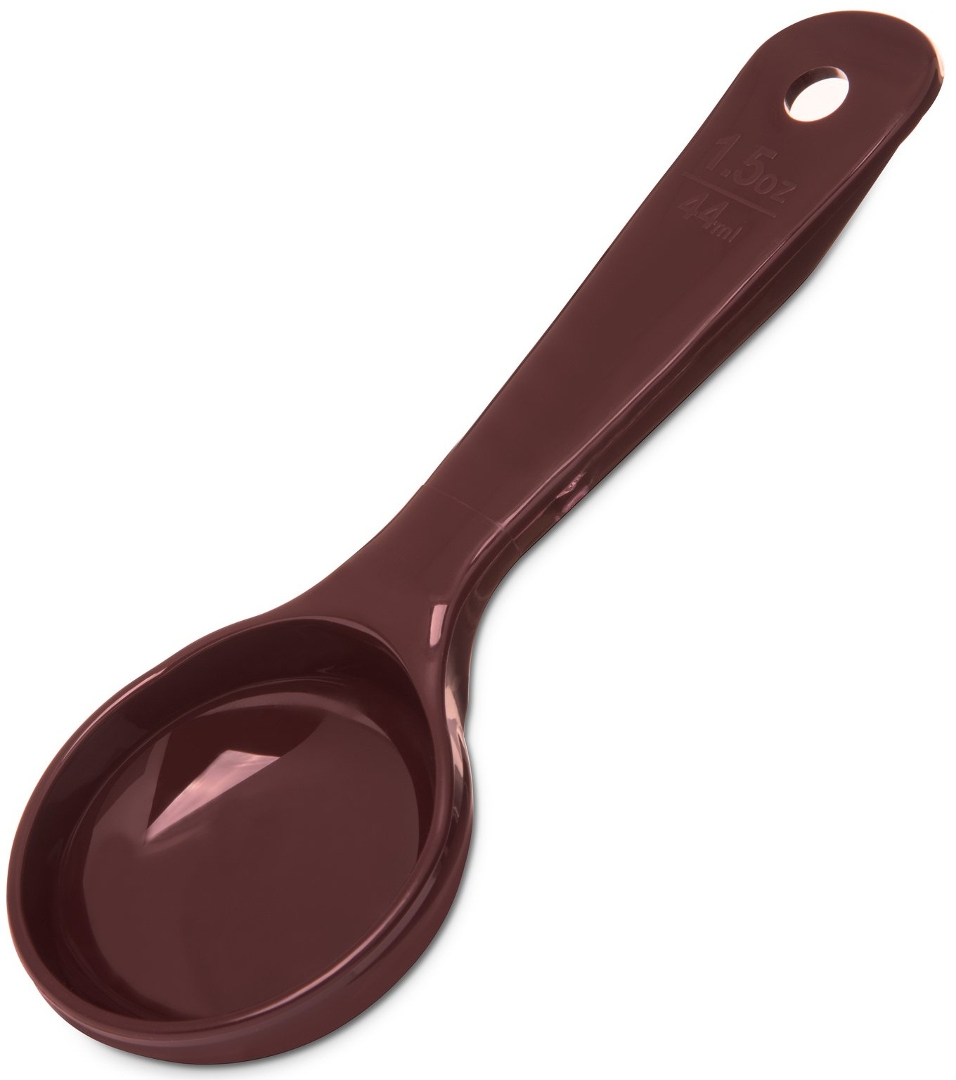 Carlisle Measure Miser Reddish Brown Solid Short Handle Spoon, 1.5 Ounce -- 12 per case