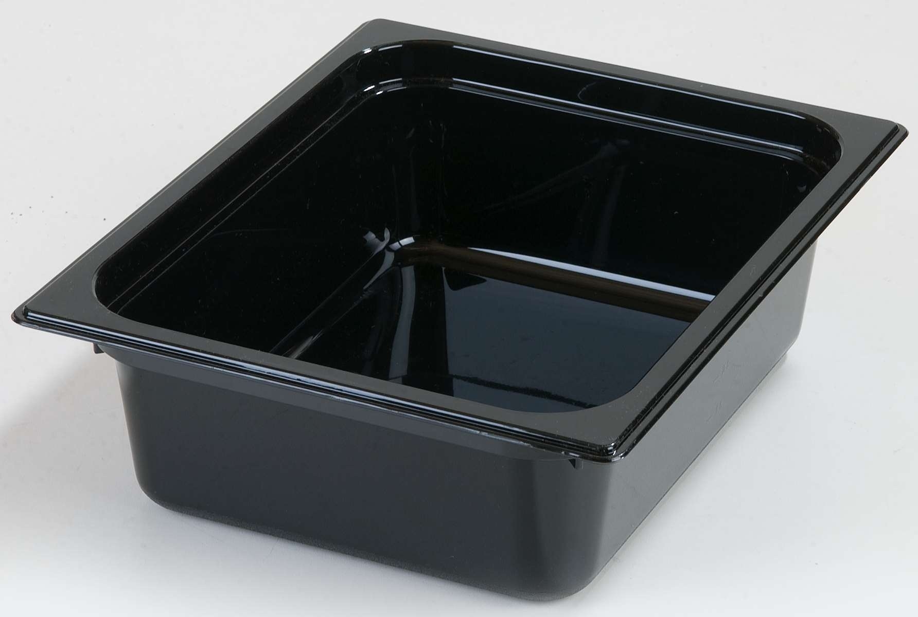 Carlisle Polycarbonate Half Size Black Food Pan, 4 inch Deep -- 6 per case