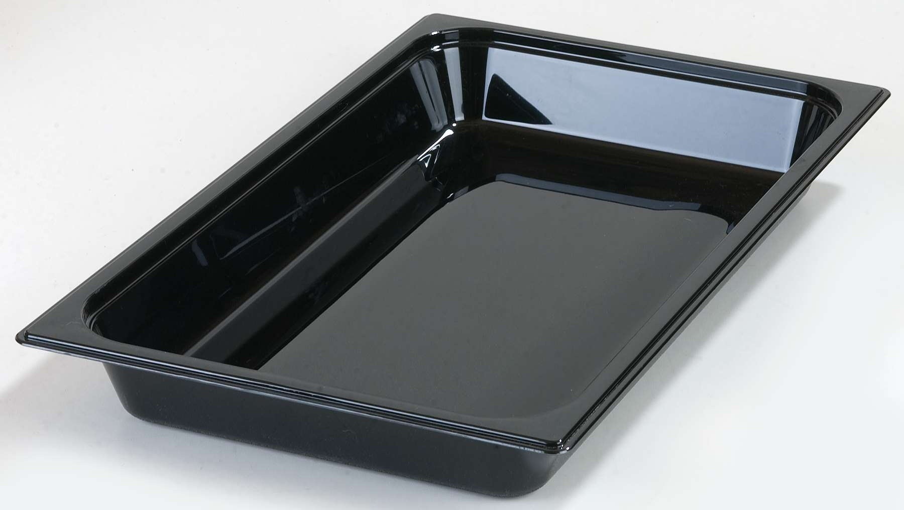 Carlisle Polycarbonate Black Full Size Food Pan, 2.5 inch Deep -- 6 per case