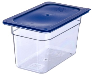 Carlisle Smart Lid 1/4 Size Dark Blue Food Pan Lid Only -- 6 per case